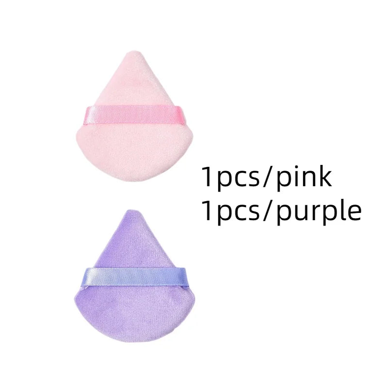 Colorful Triangle Makeup Puff Cosmetic Powder Pufff Makeup Sponge Puff Dry Use Women Smooth Beauty Washable Face Makeup Tool New