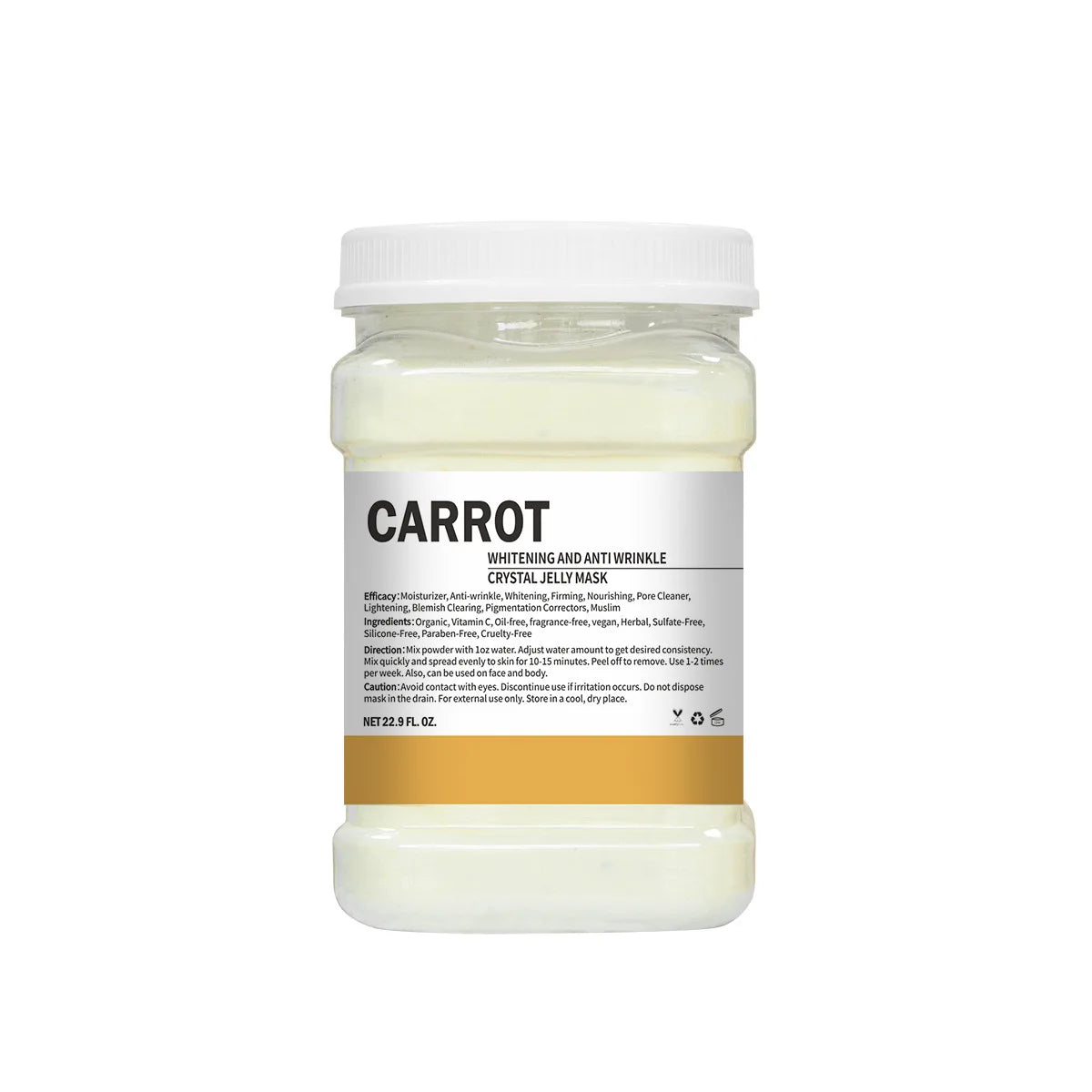 650g Enzyme Crystal Facial Mask Powder Carrot Soft Mask Powder Moisturizing Rose Petal Jelly Mask Mud Face Care
