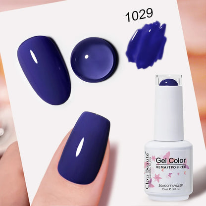 Clou Beaute 15ml Nail Gel Polish Vernis Semi Permanent UV Soak off Varnish Tpo Free Nail Polish Nail Art Gel Lacquer