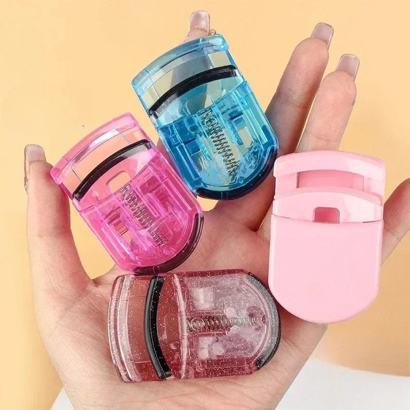 Mini Eyelash Curler Professional Multicolor Folding False Eyelashes Auxiliary Eyelash Curling Clip Beauty Cosmetic Makeup Tools