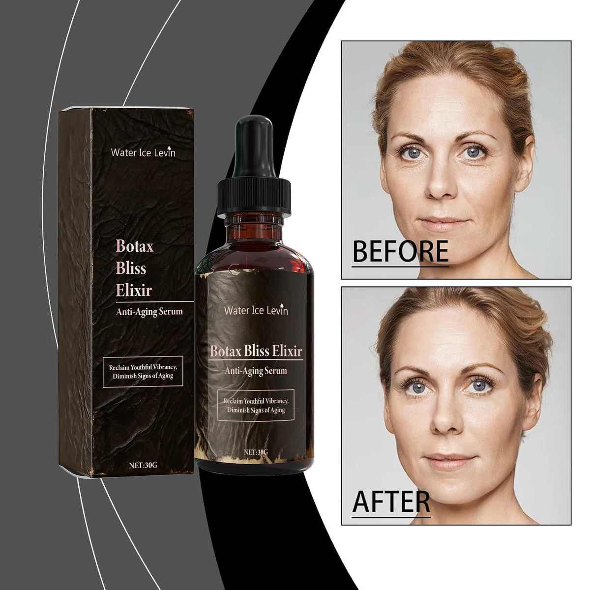 Botax Bliss Elixir Anti-Aging Serum with Bee Venom, Hyaluronic Acid & Retinol, Replenishes and Reclaims Youthful Vibrancy