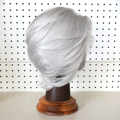 613 Blonde Short Bob Straight Wig for Man 8 Inch 13*4 Synthetic Lace Wigs 150% Density with Heat Resistant Fiber Hair Wig