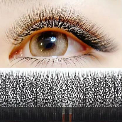 Glitter Color False Eyelash Extension Glitter Individual Fairy Lashes Russian Volume Premade Fan Christmas Halloween Color Lash