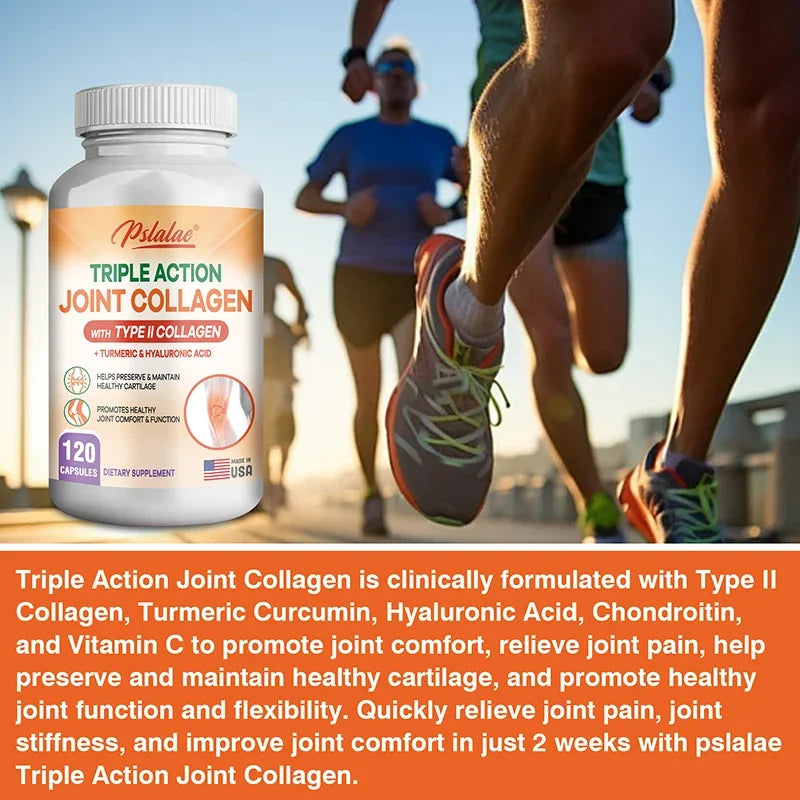 Triple Action Joint Collagen with Type II Collagen - Relieve Stress, Control Bone and Joint Inflammation, Enhance Immunity