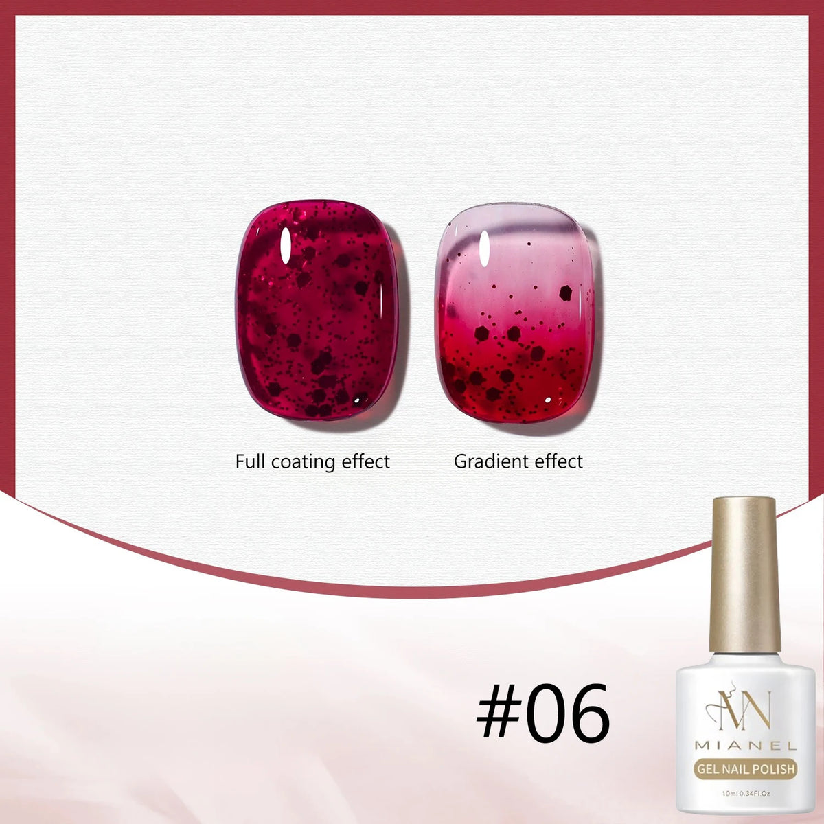 MN 12ML 1-21PCS Hot Selling Red through Half the Sky Cat Eye Nail Polish New Whitening Glass Bead Cat Eye Nail Polish Nail Art