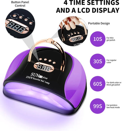 Professional UV LED Nail Lamp for Drying Nails, Gel Varnish Dryer with 57/36 LEDs, Ice Lamp for Manicure Art Salon Tools