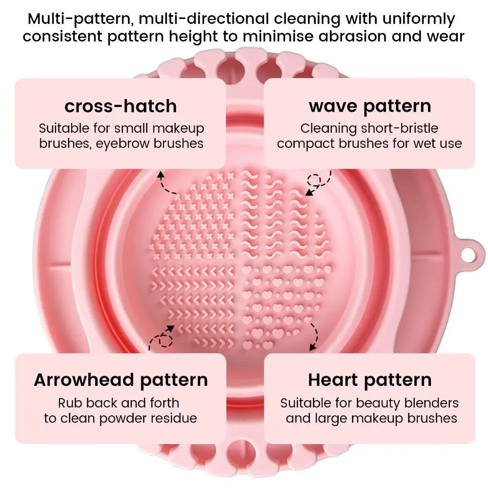 Silicone Material Makeup Brush Cleaning Bowl Egg Shape Dry Cleaning Design Brush Cleaning Tool Reusable Multifunctional