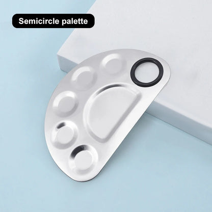 Makeup Mixing Palette Kits Professional Eye Shadow Mixer Tool with Spatula Specialized Stainless Steel Makeup Tools Accessories