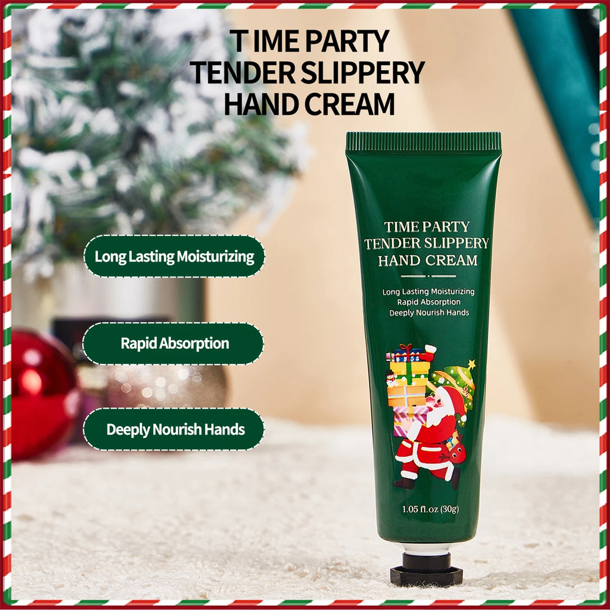Christmas Hand Cream Set Moisturizing Hydrating Kit Plant Fragrance Nourishing Repair Anti Dry Cracked Hands Skin Care for Women Girls Holiday Xmas Winter Beauty Travel Size Mini Stocking Stuffers Christmas Gift Box