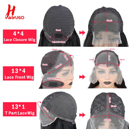 99J Straight 13x4 Lace Front Wigs Human Hair Brazilian Burgundy Straight Human Hair Wigs For Woman 4x4 Lace Closure Wigs HairUGo