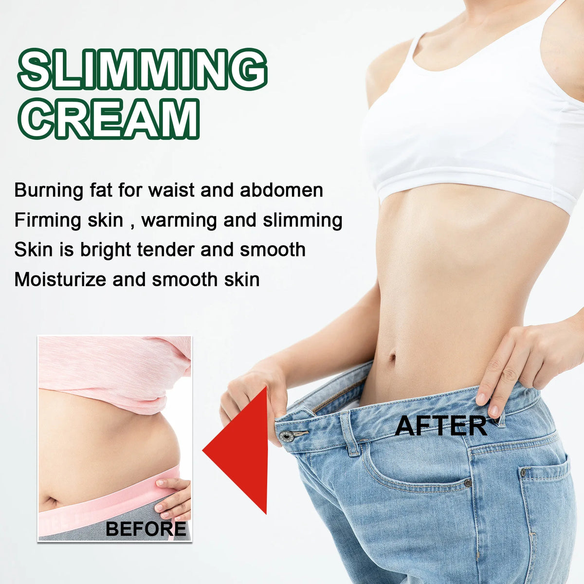 EELHOE 7 Day Ginger Slimming Cream Firming Body Thigh Belly Skin Anti Cellulite Strengthening Nourishing Slimming Massage Cream