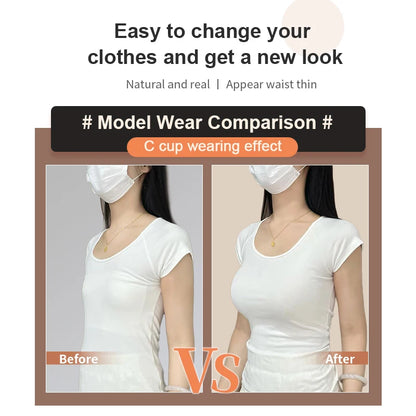 Silicone Fake Boobs Non Nipple Concave Bottom Breast Form Prosthesis Chest Increase  Female Anchor Breast Augmentation