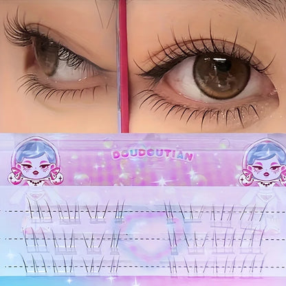 Duoduotian Cat Paw Lower Eyelashes Beginner Friendly 10-14mm Easy to Apply Quick Segmented Style