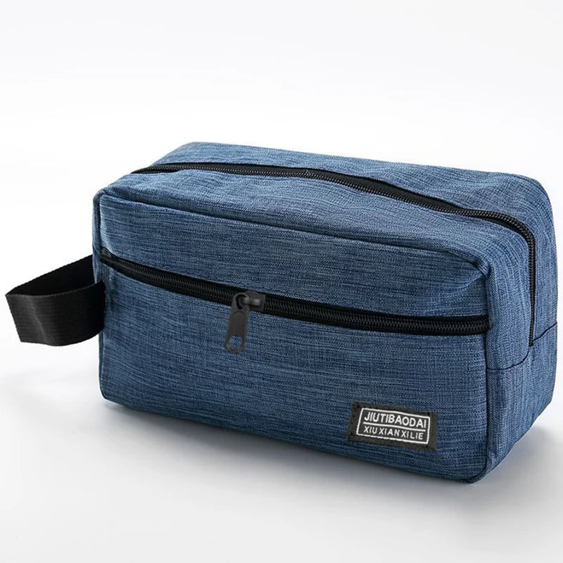 Durable Oxford Makeup Storage Pouch Waterproof Hand‑held Travel Toiletry Bag Multi‑pocket Cosmetic Organizer For Trip