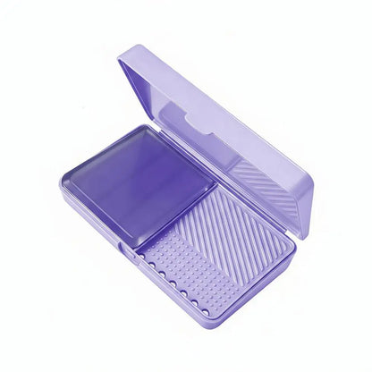 Makeup Brush Cleaning Soap Box Portable Mini Washboard Makeup Brush Cleaner With Soap For Easy Cleaning Brushes Washing Tools