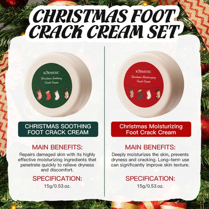 6PCS/Box Christmas gift box, lip balm hand Foot cream set, deeply hydrating lip moisturizer, lip color brighten, gift to women