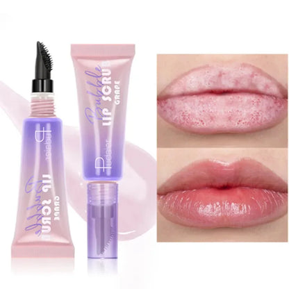 Bubble Lip Exfoliator Foaming Scrub Gentle Cleansing Fast Soften Moisturize Hydrate Nourish Night Balm Daily Lipcare