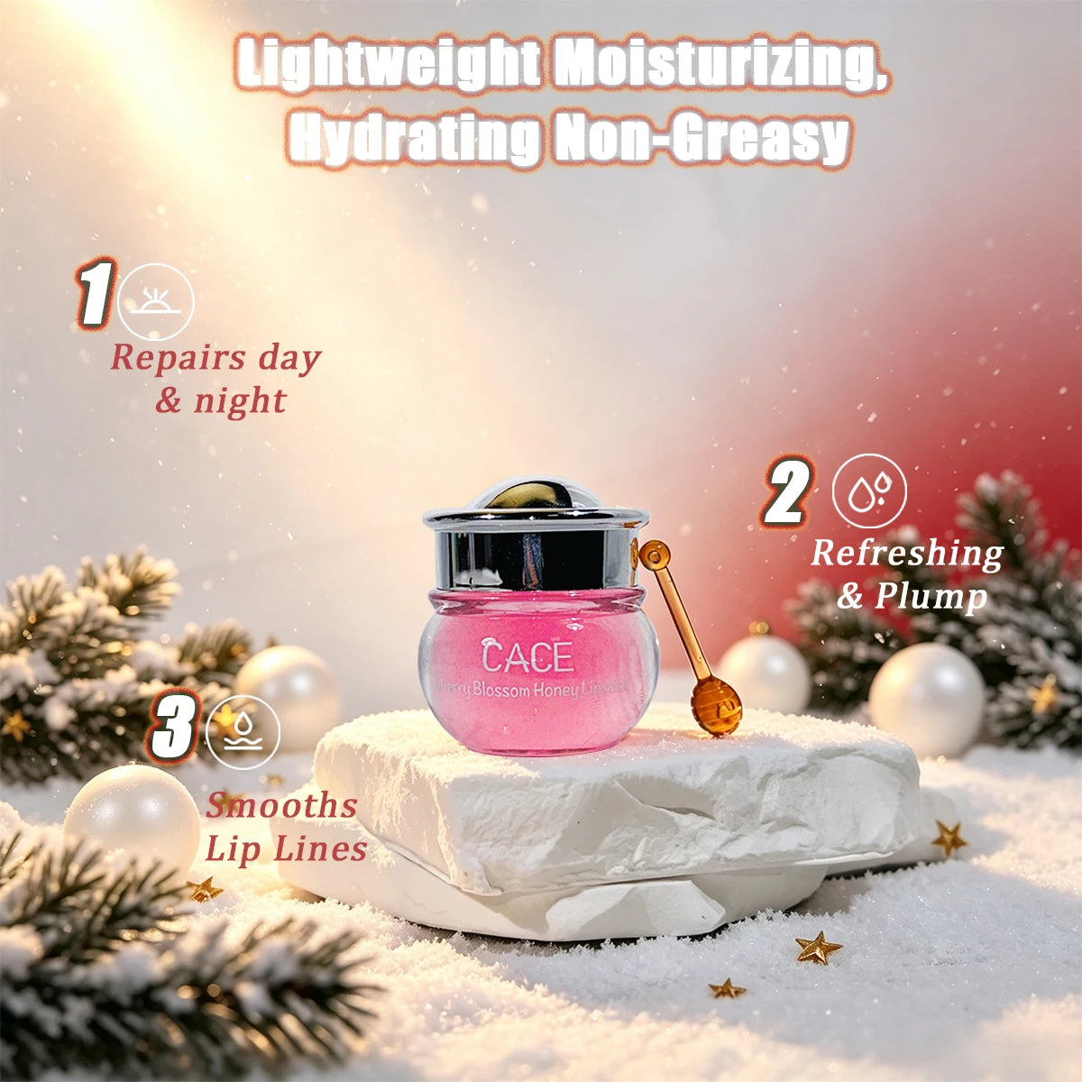 Christmas lip balm set, moisturizing and hydrating, lightweight and easy to apply, perfect for autumn and winter, lip balm set