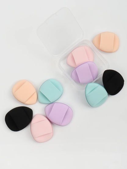 5Pcs Mini Finger Puff Foundation Small Air Cushion Powder Sponge Face Concealer Bb Cream Cosmetic Applicator Makeup Tools