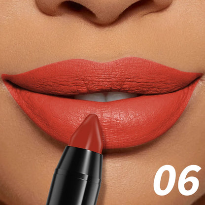 15-Color Velvet Matte Lipstick Pencil Waterproof  Red Brown Pink Long Lasting Lip Stick Korean Makeup Lip Tint Cosmetic Lipgloss