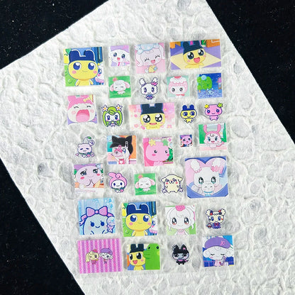 Cute Y2k Stytle Pvc Ancient Small Animals Adhesive Stickers Nail Art Waterproof Diy Charms Loptop Phone Case Scrapbook Sticker