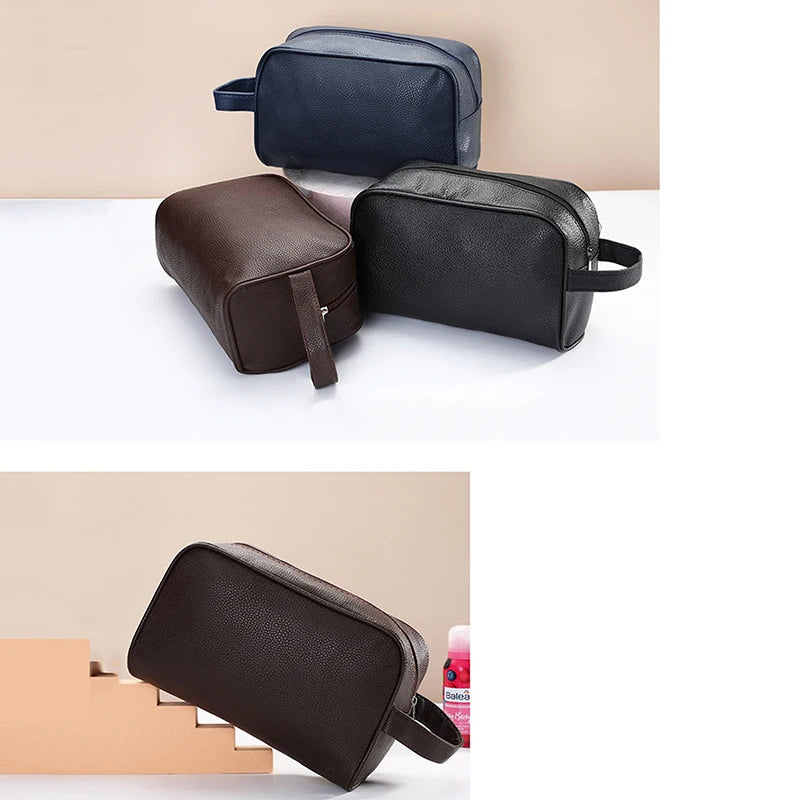 Cosmetic Bags Women Fashion Solid Color Handheld Wash Makeup Bag Ladies Portable Travel Storage Lipstick Organiser Bags