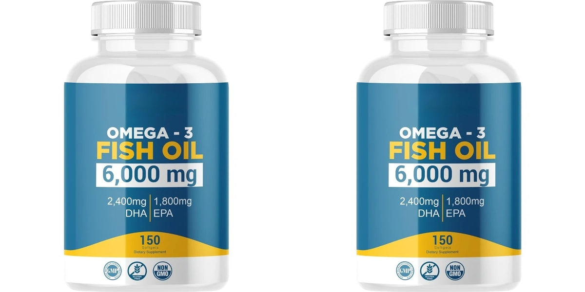 Omega 3 Fish Oil Softgels High Potency EPA DHA Daily Supplement for Adults Supports Joint Immune Health 150 Softgels Non GMO