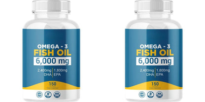 Omega 3 Fish Oil Softgels High Potency EPA DHA Daily Supplement for Adults Supports Joint Immune Health 150 Softgels Non GMO