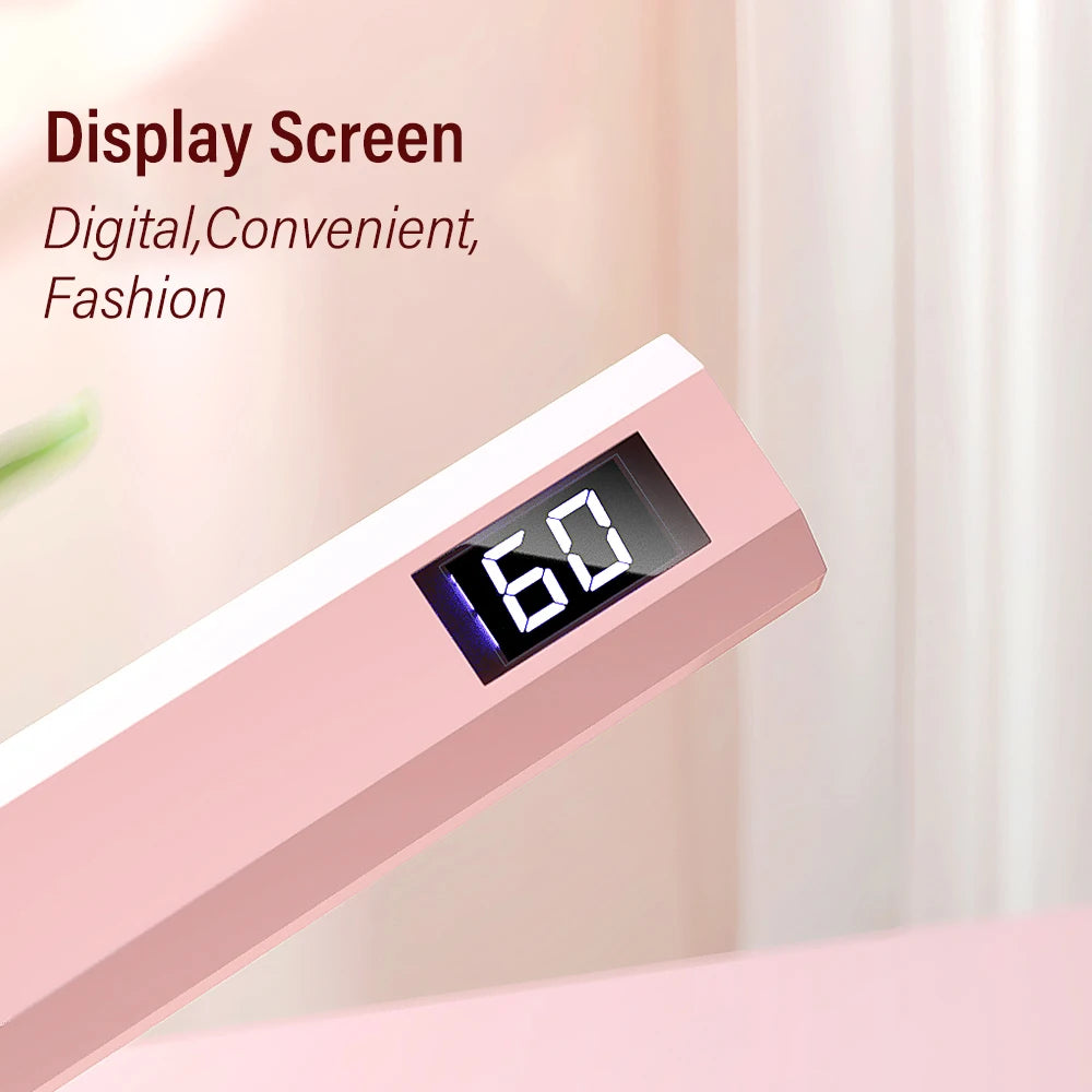 Convenient Handheld Nail Dryer Lamp UV/LED Nail Curing All Gel Polish Nail Art Tool USB Rechargeabl Quick Dry Nail Lamp