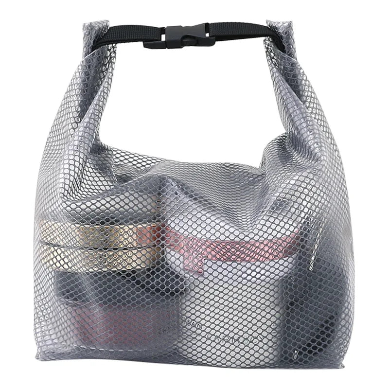 Large Capacity Waterproof Makeup & Toiletry Bag Portable Handheld Cosmetic Organizer Pouch Travel Storage Bag with Button