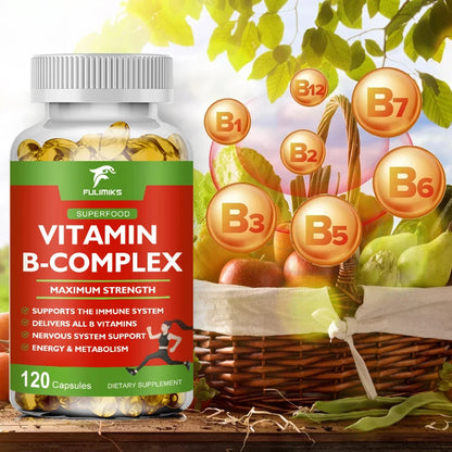 Organic Multivitamin B Capsule Anti-oxidation Skin Repair liver Health&Energy Care VB Complex Vitamins Daily Supplement