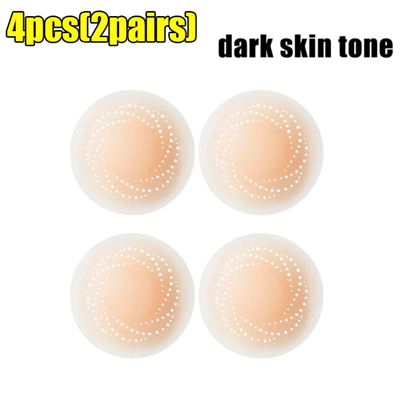 2-10PCS Invisible Self Adhesive Chest Paste Reusable Breathable Breast Sticker Strapless Lift Up Bra Pad Silicone Nipple Cover