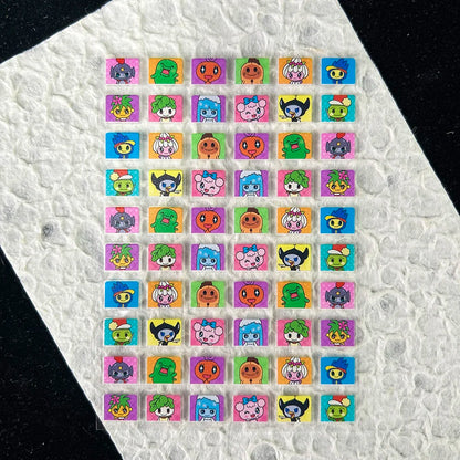 Cute Y2k Stytle Pvc Ancient Small Animals Adhesive Stickers Nail Art Waterproof Diy Charms Loptop Phone Case Scrapbook Sticker