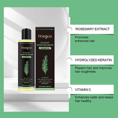 Natural Rosemary Hair Shampoo 100ML Reduce Hair Loss Clean Dandruff Nourish Moisturize Scalp Hair Care Product