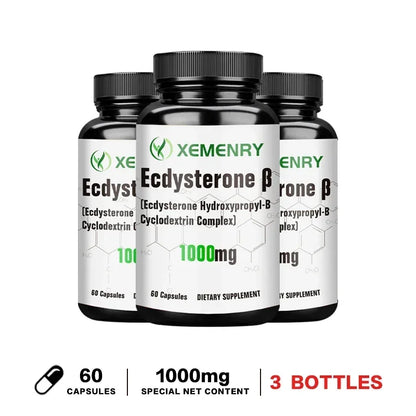 Ecdysterone Capsules - Build Muscle Mass, Promote Fat Burning and Metabolism, and Enhance Immunity Supplement