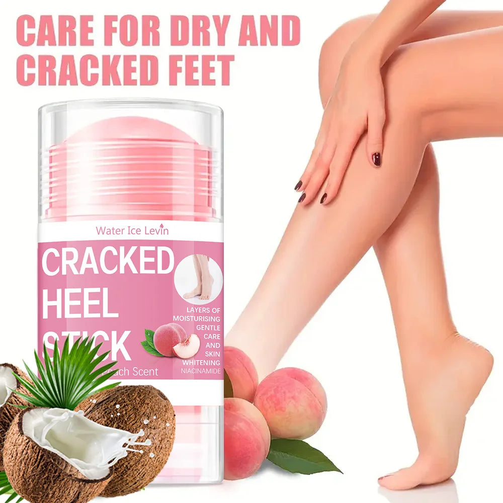 Peach Moisturizing Cream Stick, Deeply Hydrating, Suitable for Dry Skin, Hands, and Feet, Rich in Moisture, Suitable for Dry and Cracked Soles and Heels, Nourishing
