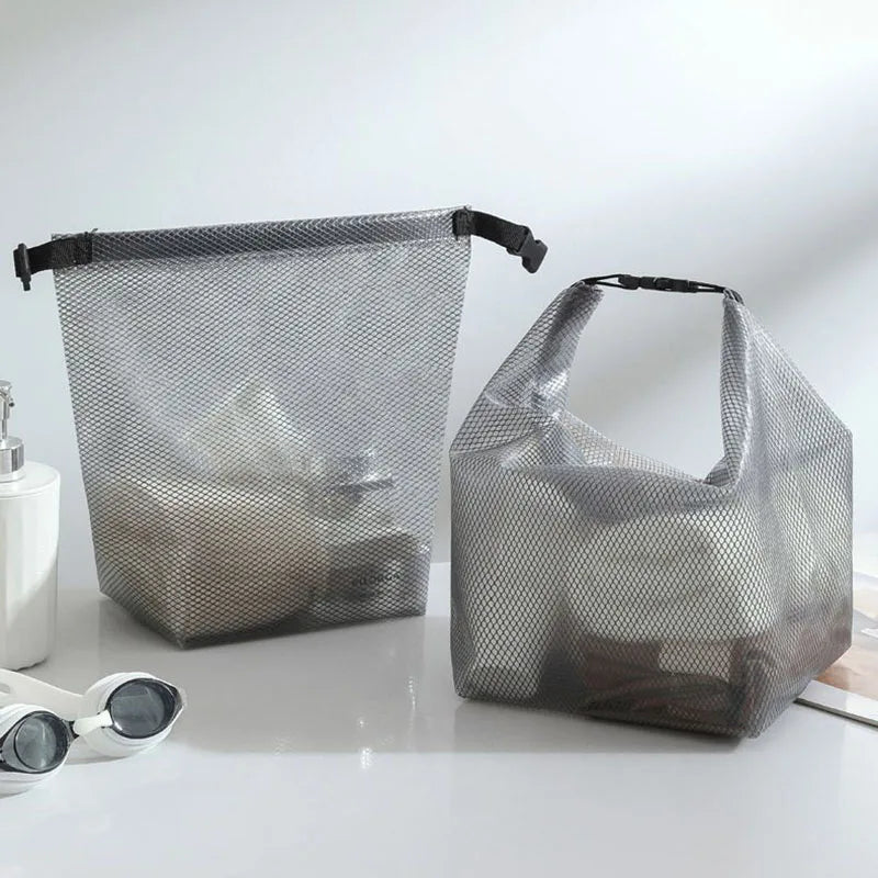 Waterproof Cosmetic Storage Bag with Buckle Portable Swimwear Organizer for Fitness Travel Swimming Drifting Outdoor Sports