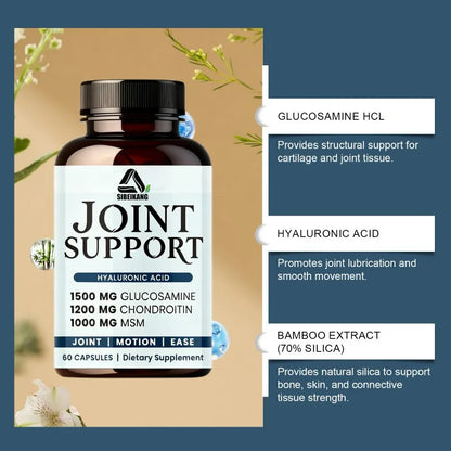 1500mg Glucosamine 1200mg Chondroitin 1000mg MSM Joint Health Support 60 Capsules