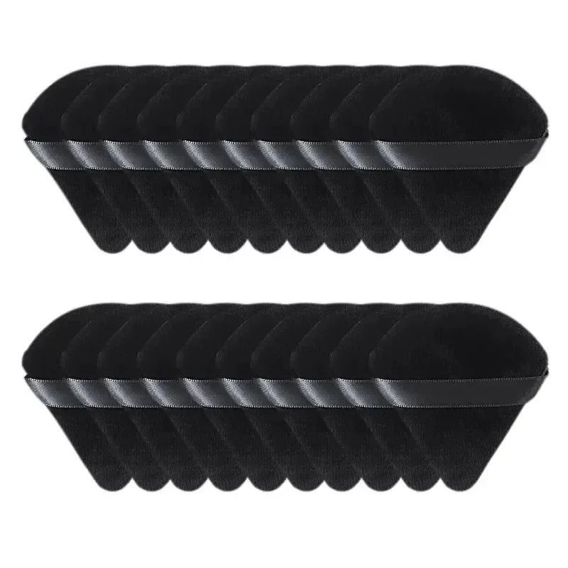2/5/10/20Pcs Triangle Velvet Powder Puff Mini Face Makeup Sponge Washable Lightweight Cosmetics