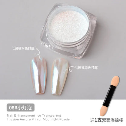 5ML/Jar Silver Metallic Painting Gel Nail Polish Sparkling Glitter Nail Art Gel Varnish Mirror Effect UV Gel Polish Manicure Art