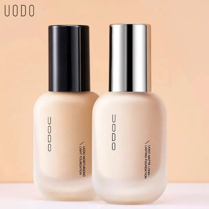 UODO Hydrating Oil-Control Foundation Liquid Long-Lasting Matte Finish Lightweight Formula For Oily&Combination Skin Base Makeup