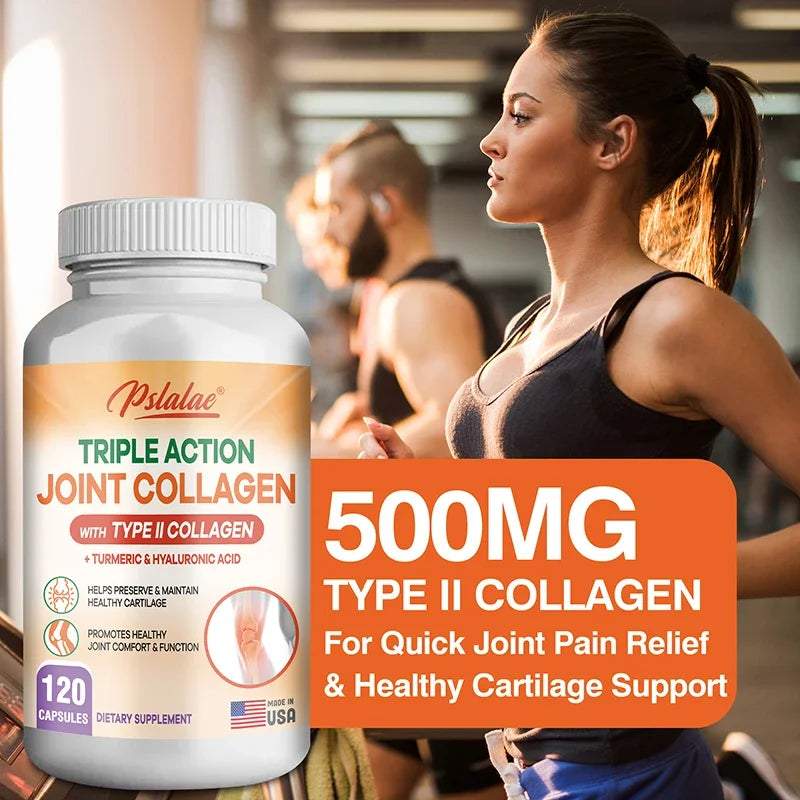 Triple Action Joint Collagen with Type II Collagen - Relieve Stress, Control Bone and Joint Inflammation, Enhance Immunity