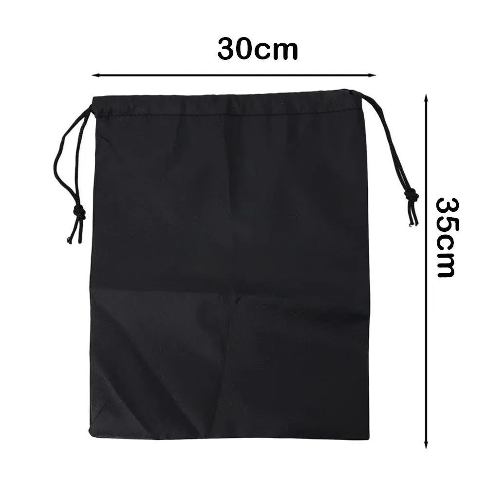 New Drawst Closure Drawstring Storage Pouch Portable Nylon Drawstring Bags Waterproof Black Makeup Bags Lipstick Storage