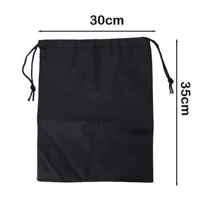 New Drawst Closure Drawstring Storage Pouch Portable Nylon Drawstring Bags Waterproof Black Makeup Bags Lipstick Storage