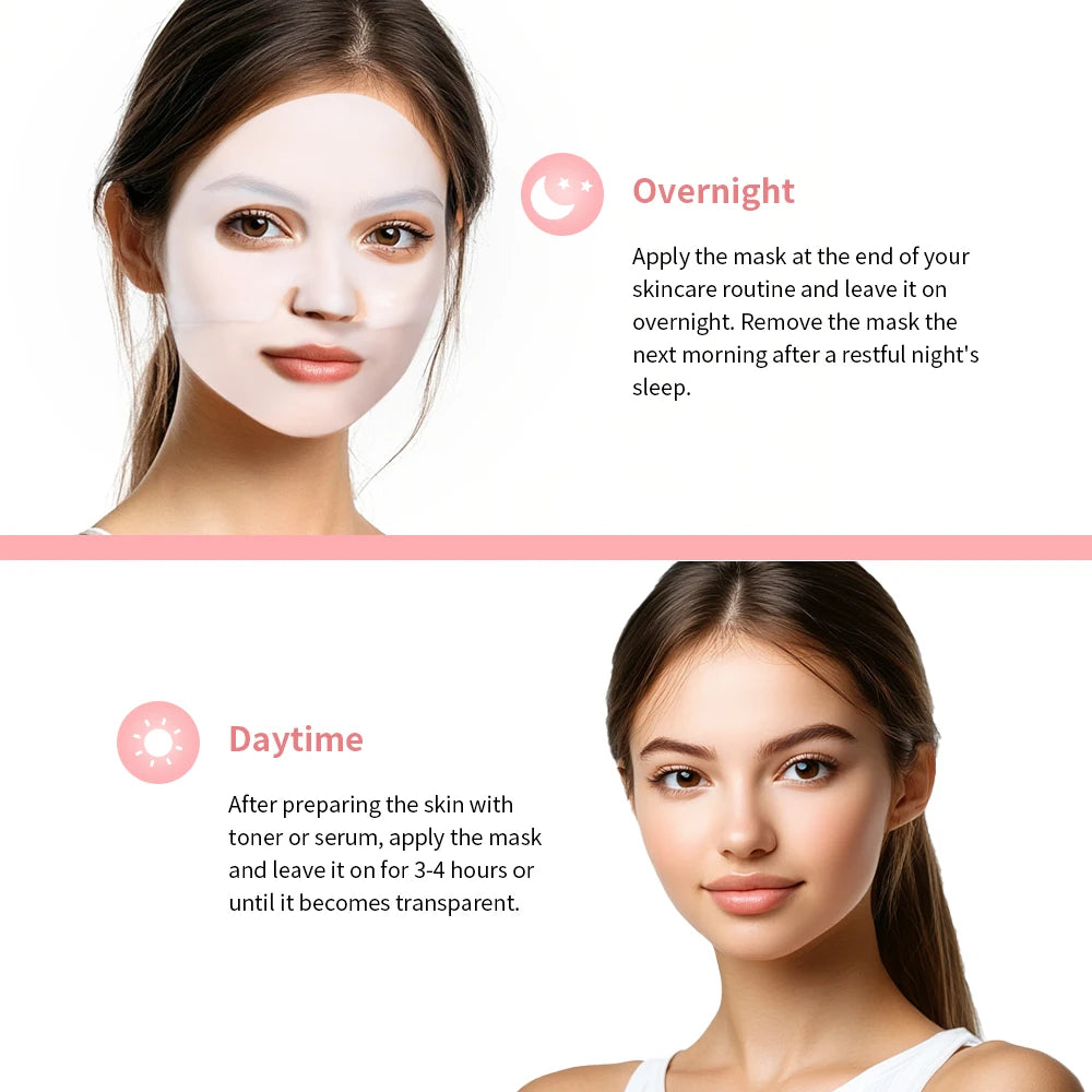 Collagen Face Mask Shrink Pores Deep Hydrating Overnight Mask Moisturizing Refreshing Brightening Face Skin Care Masks