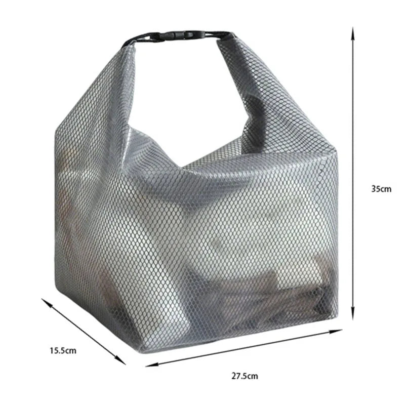 Waterproof Cosmetic Storage Bag with Buckle Portable Swimwear Organizer for Fitness Travel Swimming Drifting Outdoor Sports