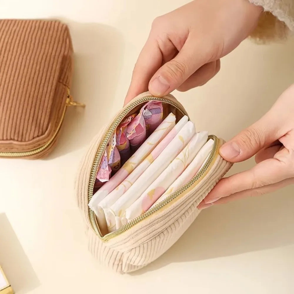 Fashion Mini Makeup Lipstick Bag Travel Organizer Bags Sanitary Napkins Case Small Pouch Cosmetic Storage Pouch Women