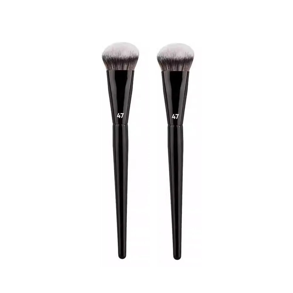 1/2/3Pcs 47 Professional Foundation Brush Angled Cosmetic Tool for Liquid Cream Blending Blush & Makeup Shadow - Broom Design