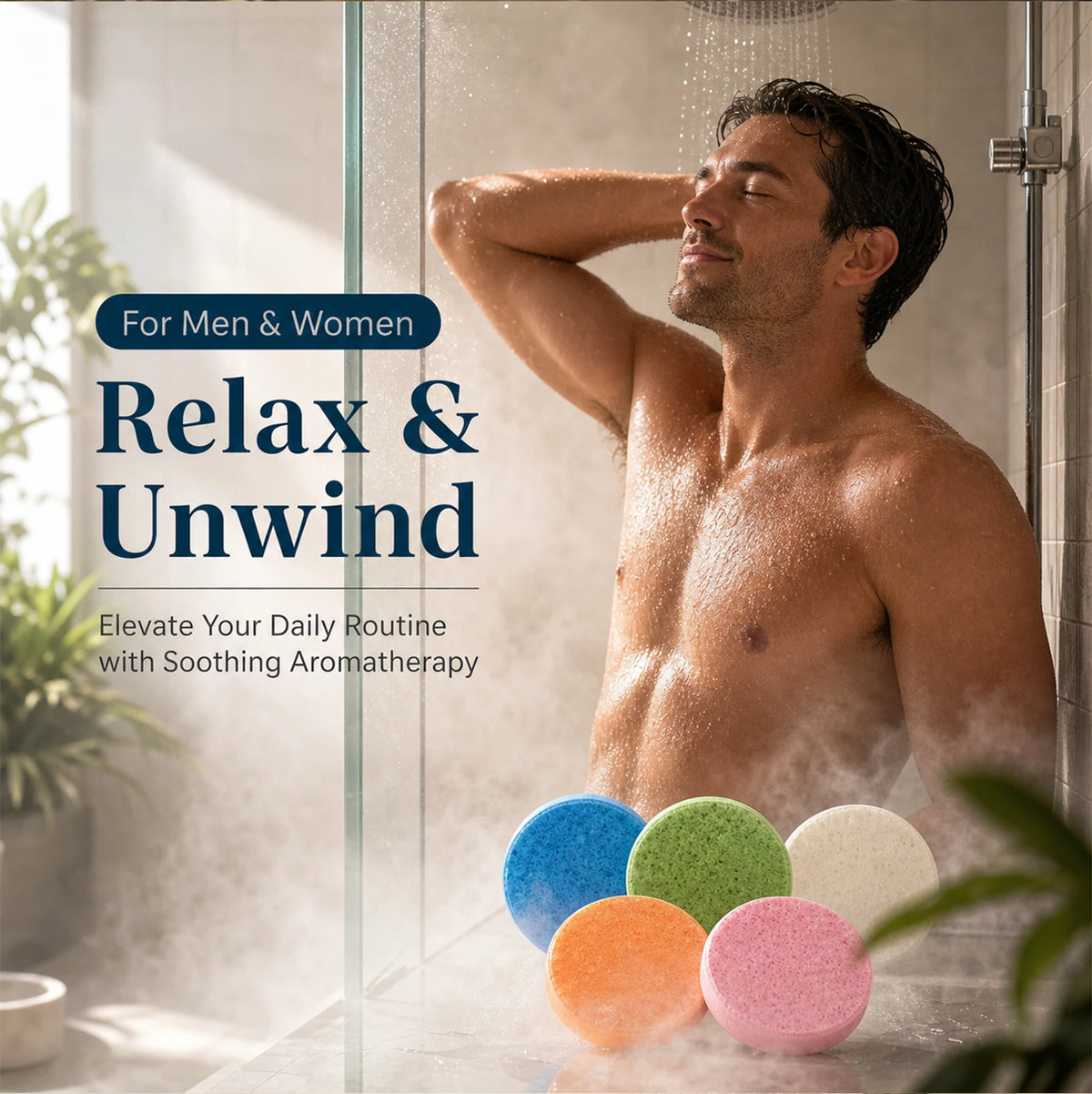 Shower Steamers 5 Pack – Scented Shower Bombs with Refreshing Aroma, Home Spa Fizzies for Daily Bath