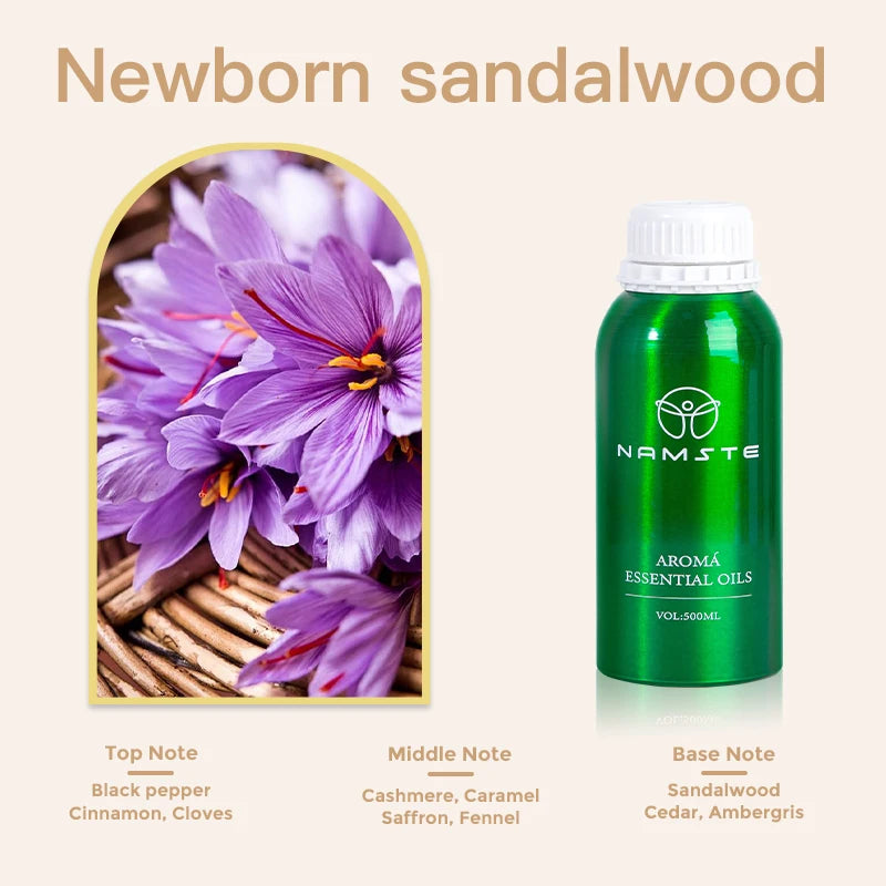 Namste Wood Santal 500ML Perfume Essential Oils Aroma Diffuser Home Fragrance Air Purifier Eight Times Concentrated Essence